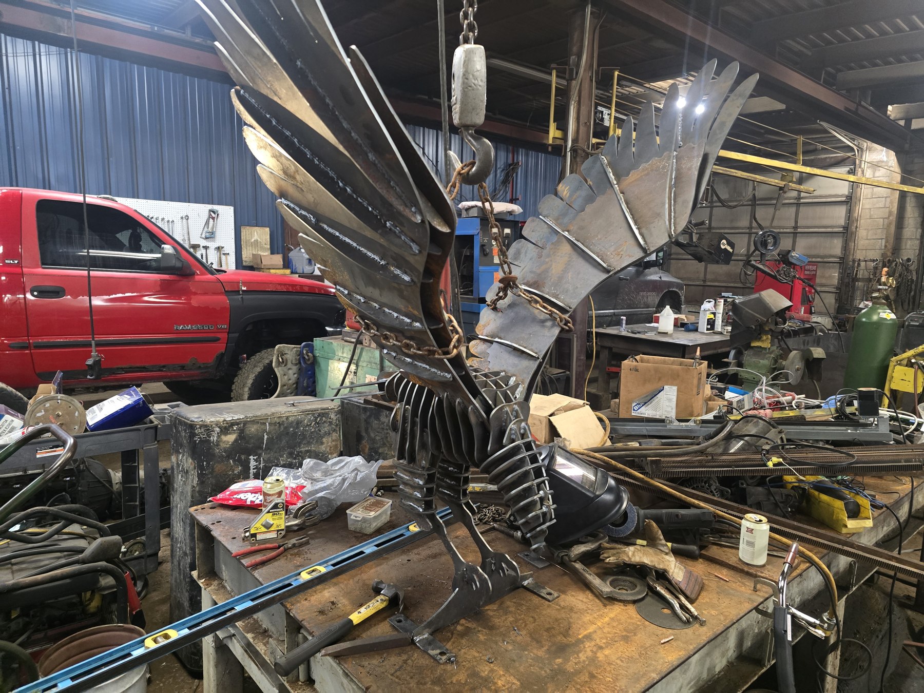 Eagle assembly in progress